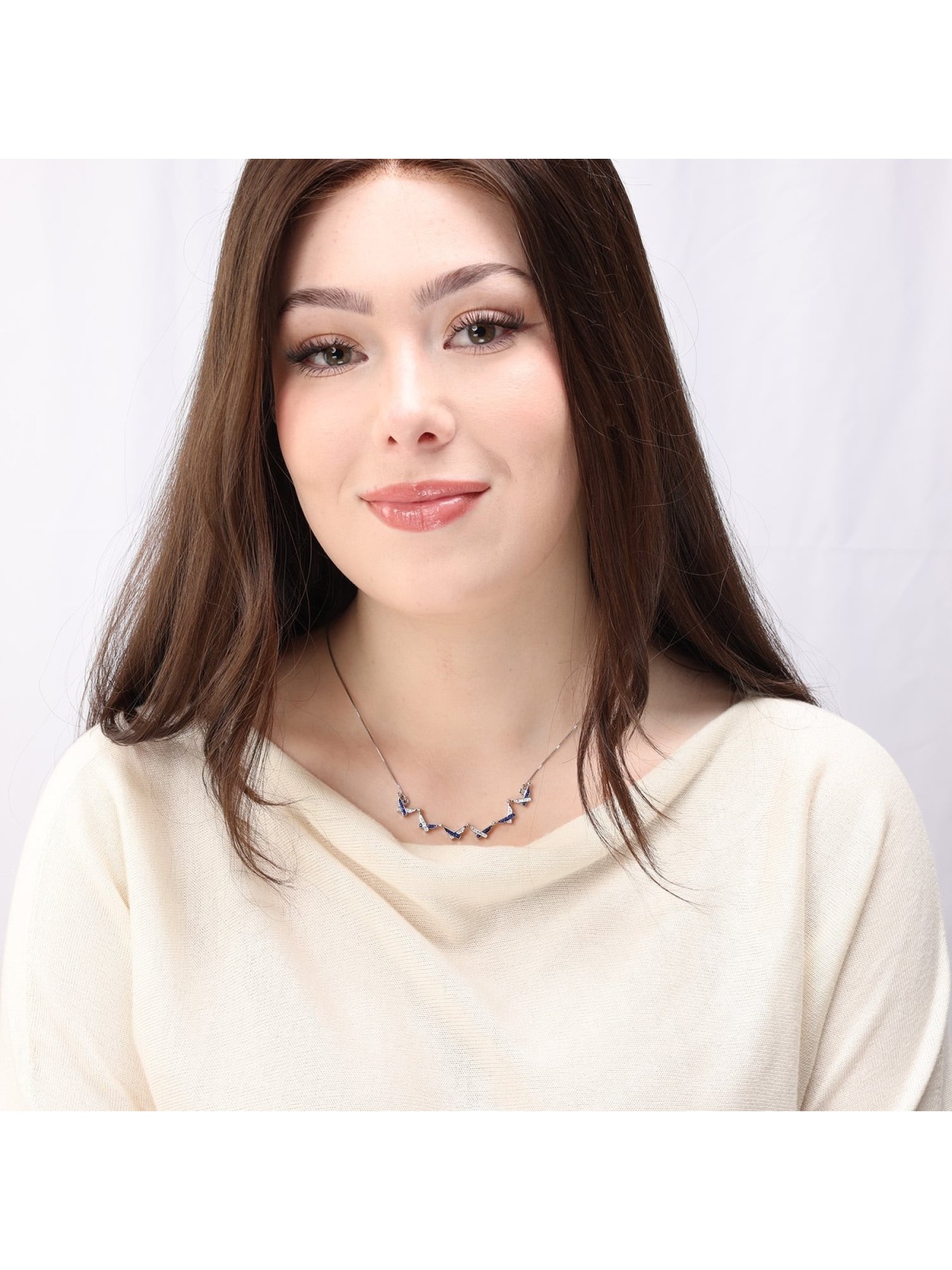 Interlocked Star of David Large Necklace With Reversibility