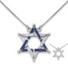 Interlocked Star of David Large Necklace With Reversibility