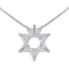 Interlocked Star of David Large Necklace With Reversibility
