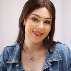 Interlocked Star of David Large Necklace With Reversibility