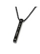 Stainless Steel Priestly Blessing Bar Pendant with Ball Chain Unisex N