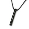 Stainless Steel Priestly Blessing Bar Pendant with Ball Chain Unisex N