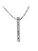 Stainless Steel Priestly Blessing Bar Pendant with Ball Chain Unisex N