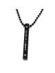 Stainless Steel Priestly Blessing Bar Pendant with Ball Chain Unisex N