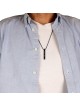 Stainless Steel Priestly Blessing Bar Pendant with Ball Chain Unisex N