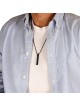 Stainless Steel Priestly Blessing Bar Pendant with Ball Chain Unisex N