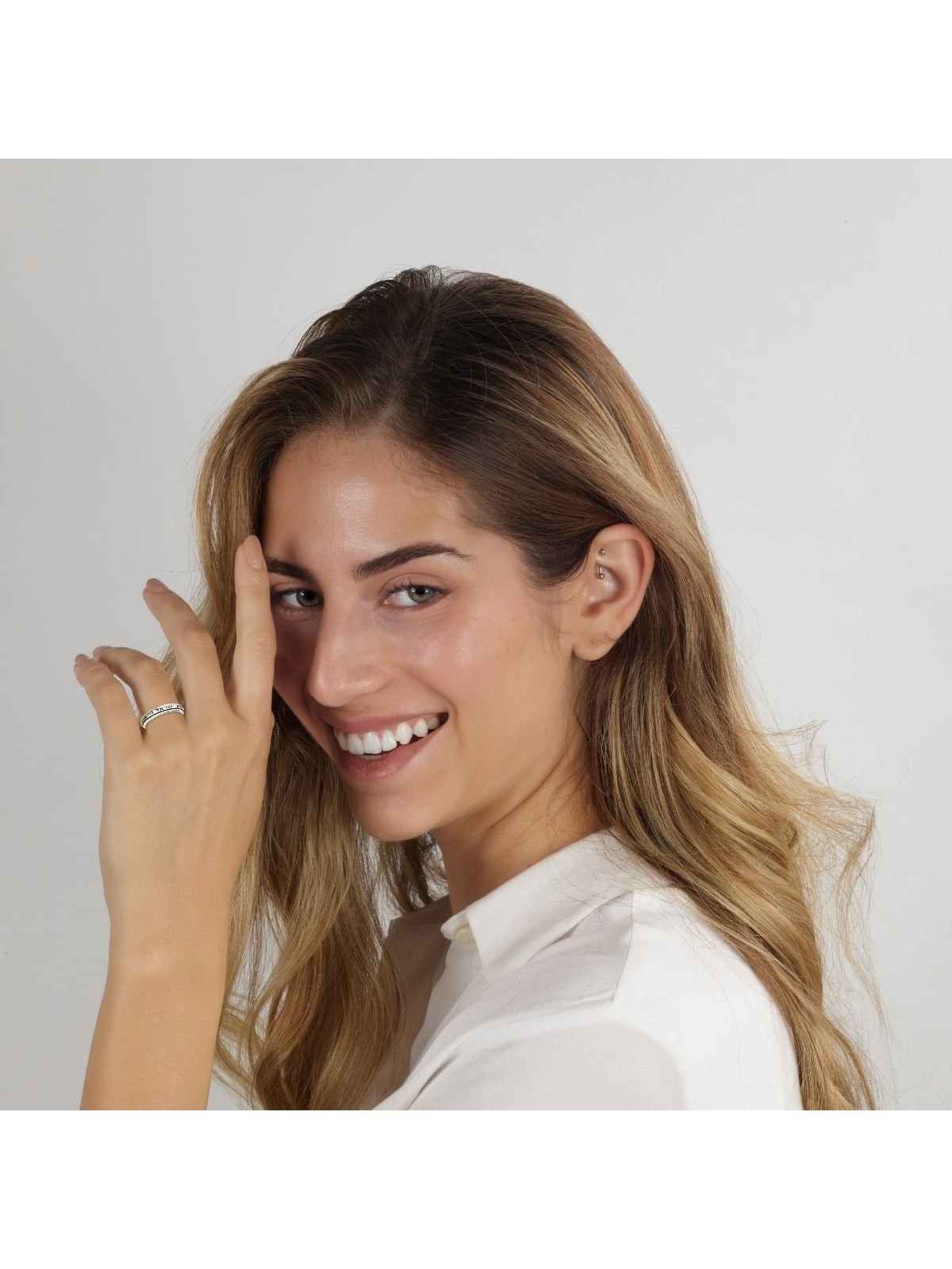 Bague tournante Shema Yisrael en argent sterling 925 - Deutéronome 6:4