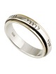 9K Gold and 925 Sterling Silver Ani LeDodi Spinner Ring Unisex - Song