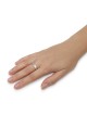 Bague tournante Ani LeDodi en or 9 carats et argent sterling 925 unisexe - Chanson