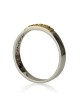 Sterling Silver Ring with 14K Gold Love (Ve-Ahavta) Plaque