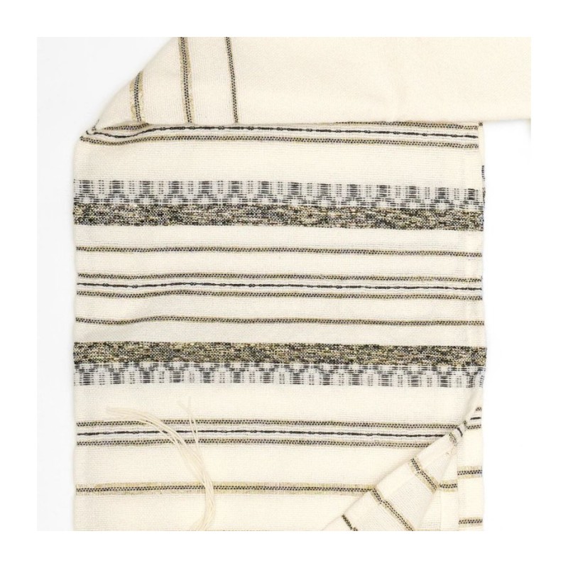 Gabrieli Handwoven Hagar Off White Woo... | Gabrieli Hand Woven Tallit