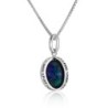 Marina Jewelry Sterling Silver and Eilat Stone Necklace - This Too Sha