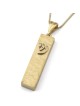 Collier pendentif mezouza en or 14 carats