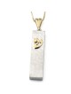 Collier pendentif mezouza en or 14 carats
