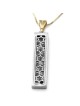 Collier pendentif mezouza en or 14 carats