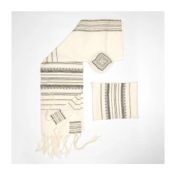 Gabrieli Handwoven Hagar Off White Woo... | Gabrieli Hand Woven Tallit