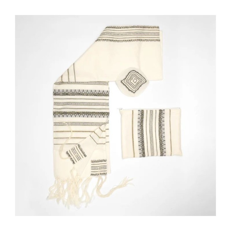 Gabrieli Handwoven Hagar Off White Woo... | Gabrieli Hand Woven Tallit