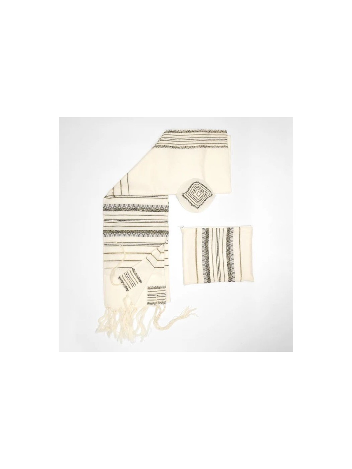 Gabrieli Handwoven Hagar Off White Woo... | Gabrieli Hand Woven Tallit