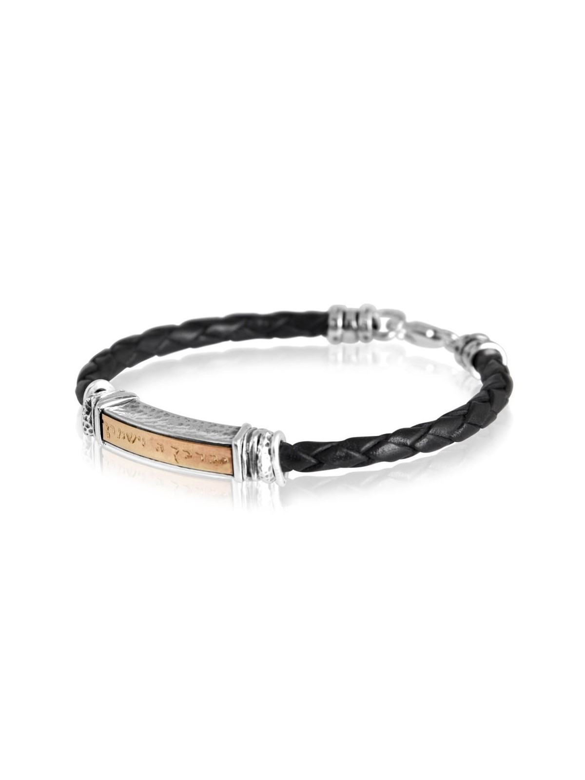 Priestly Blessing: Leather, Gold and Silver Unisex Bracelet (Variety o