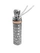 Ana Bekoach: Sterling Silver and Gold Mezuzah Necklace