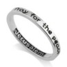 Marina Jewelry 925 Sterling Silver Peace of Jerusalem Ring - Psalms 12