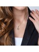 Sterling Silver and Gold Plated Star of David Necklace