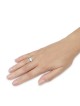 Psalm 91 Traveler's Prayer Spinner Ring in 9K Gold and 925 Sterling Si