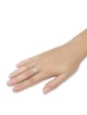 Bague tournante en argent sterling 925 et or 9 carats avec « This Too Shall Pass »