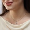 Diamond-Accented 14K Gold Double Star of David Pendant Necklace for Wo