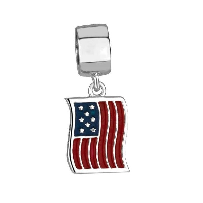 Marina Jewelry Pendentif Drapeaux israéliens et américains