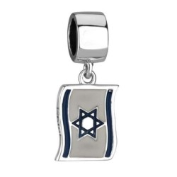 Marina Jewelry Israeli and American Flags Pendant Charm