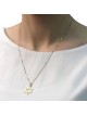 Collier pendentif étoile de David classique en or 14 carats (choix de couleur)