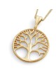 Collier pendentif arbre de vie de luxe en or 14 carats