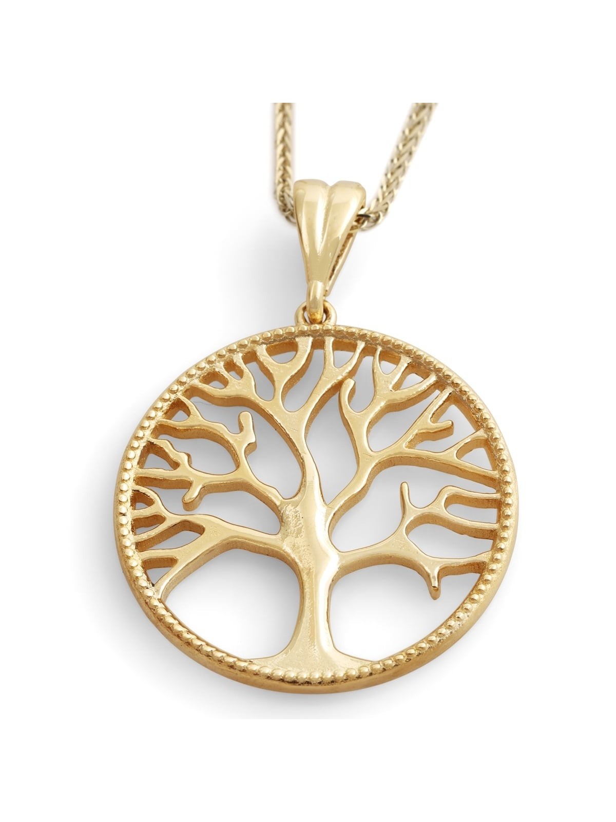 14K Gold Deluxe Tree of Life Pendant Necklace