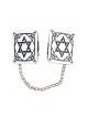 Tallit Prayer Shawl Clips Nickel Plated Decorative S... | Tallit Clips