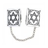 Tallit Prayer Shawl Clips Nickel Plated Decorative S... | Tallit Clips