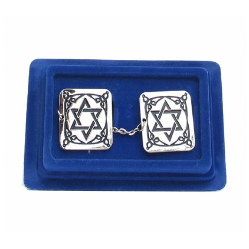 Tallit Prayer Shawl Clips Nickel Plated Decorative S... | Tallit Clips