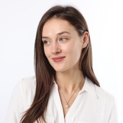 Three-Dimensional Ruby Stone-Accented 14K Yellow Gold Pomegranate Pend