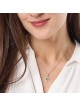 Collier pendentif étoile de David en or 14 carats pour femme avec diamants blancs