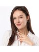 Collier pendentif étoile de David en or 14 carats pour femme avec diamants blancs