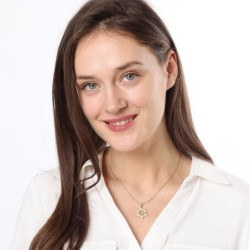 14K Gold Unisex Chai and Star of David Pendant