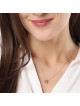 14K Gold Heart Necklace with Single Diamond