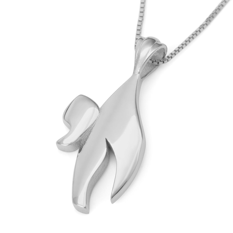 Collier à pendentif Chai élégant en or 14 carats