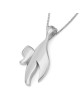 Collier à pendentif Chai élégant en or 14 carats