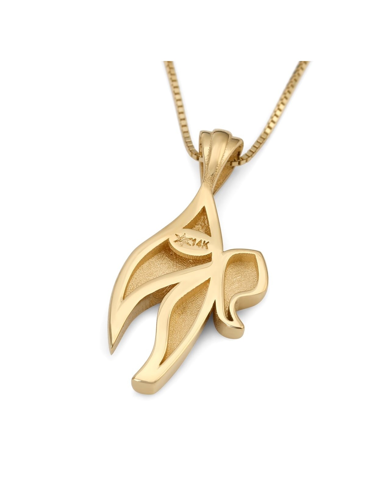 14K Gold Elegant Chai Pendant Necklace