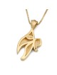 14K Gold Elegant Chai Pendant Necklace
