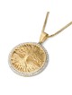 14K Gold Pave Diamond Tree of Life Pendant