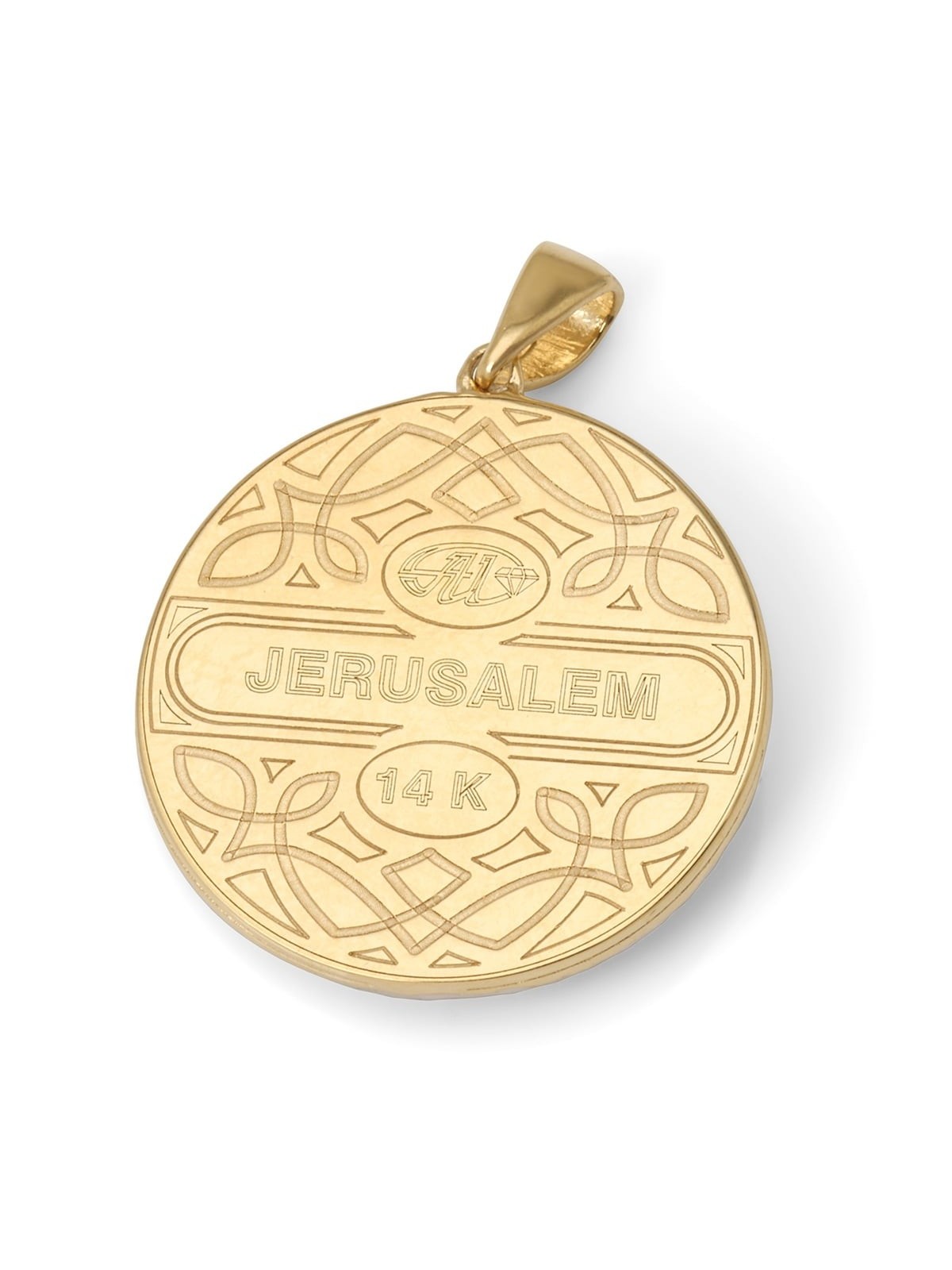 Pendentif arbre de vie en or 14 carats pavé de diamants