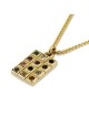 Pendentif Hoshen Mishpat en or 14 carats