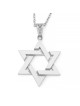 שרשרת תליון מגן דוד לשני המינים זהב 14K לשני המינים - צבע/Fi